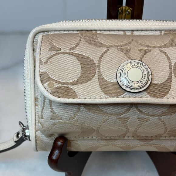Coach Ashley Signature Sateen Small Zip Wallet - Picture 2 of 16